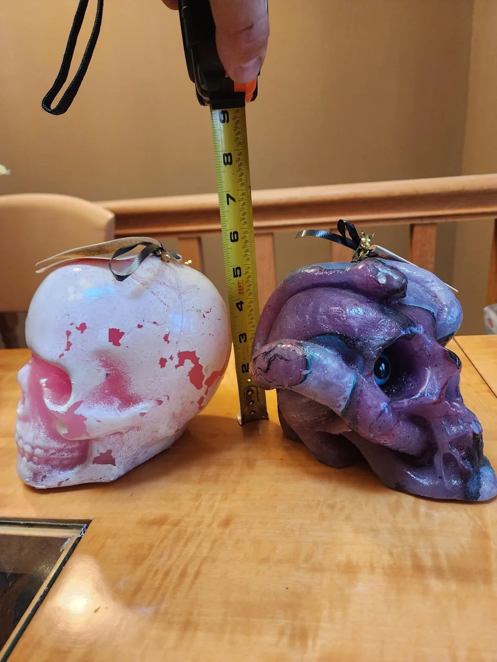 2 Pirate Candles (Pink And Purple)